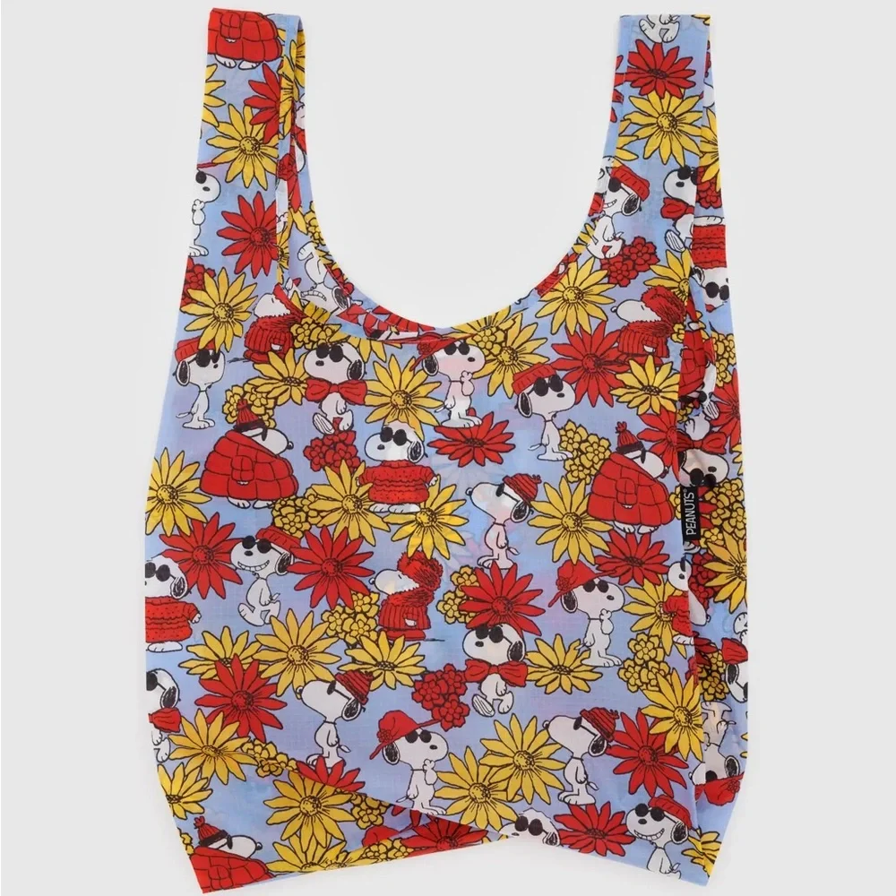 BAGGU x Peanut NWT Snoopy Sunflower Reusable Bag Limited Edition